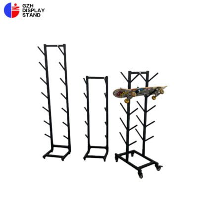 Stationery, sporting goods display stand
